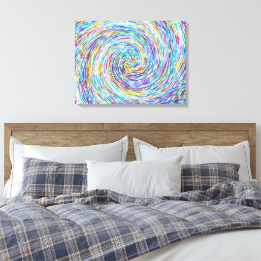RijnStone Swirl Canvas afdrukken (Insitu (Slaapkamer))