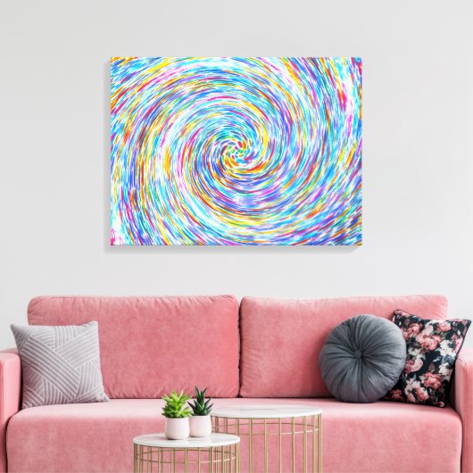 RijnStone Swirl Canvas afdrukken (Insitu (Woonkamer))