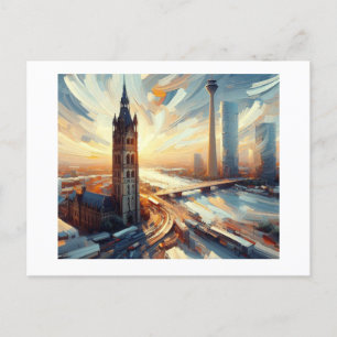 Rijntoren met Duits landschap, Briefkaart