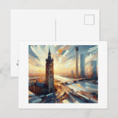 Rijntoren met Duits landschap, Briefkaart (Voorkant / Achterkant)