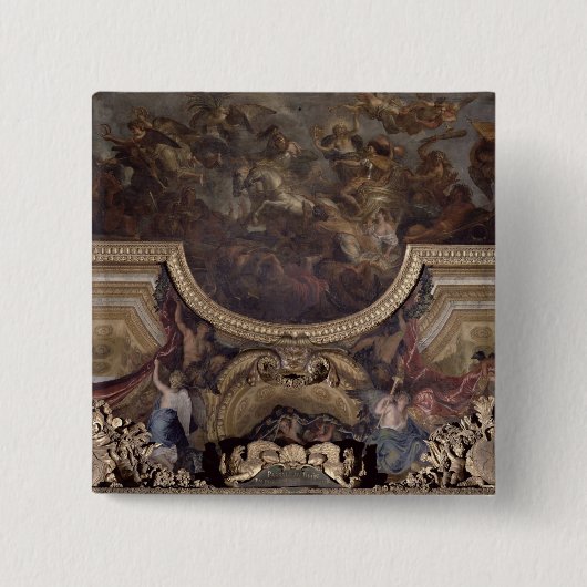 Rijnvaart Vierkante Button 5,1 Cm (Voorkant)