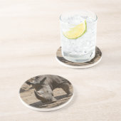 Rijnweg Zandsteen Onderzetter (Zijkant)