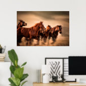 Rijpaarden, blauw- en vliegmannetjes poster (Thuiskantoor)