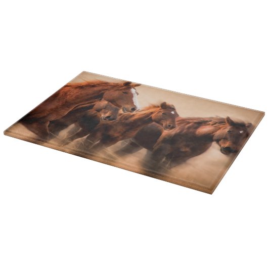 Rijpaarden, blauw- en vliegmannetjes snijplank (Hoek)