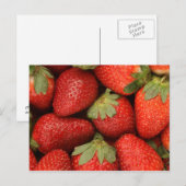 rijpe aardbeien briefkaart (Voorkant / Achterkant)