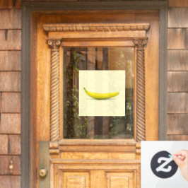 Rijpe Banaan - Leuk en Fris Raamsticker