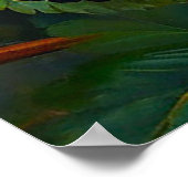 Rijpe bramen op Struik tegen een weelderig groen Poster (Hoek)