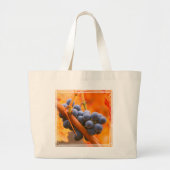 rijpe druiven in wijngaarden grote tote bag (Voorkant)