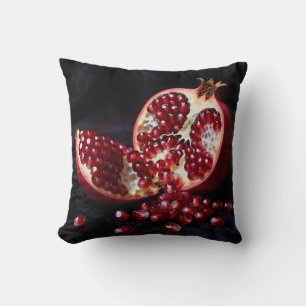 Rijpe Granaatappel Zaden Sappig Fruit Dramatisch  Kussen