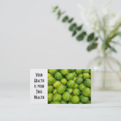 Rijpe groene limoenen visitekaartje (Staand voorkant)