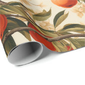 Rijpe Oranje tak Cadeaupapier (Rol Hoek)