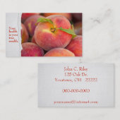 rijpe perzikpaal visitekaartje (Voorkant / Achterkant)