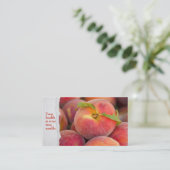 rijpe perzikpaal visitekaartje (Staand voorkant)