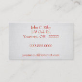 rijpe perzikpaal visitekaartje (Achterkant)