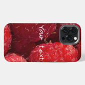 Rijpe Rode Frambozen iPhone Hoesje (Achterkant horizontaal)