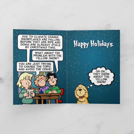 Rijpe Sneeuw Kerst Kaart (Binnen)