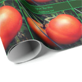 Rijpe tuin tomaten gepersonaliseerd cadeaupapier (Rol Hoek)