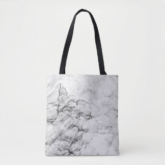 rijpe zwarte en witte briefkaart stylizationabstra tote bag