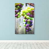 rijpende druiven canvas afdruk (Insitu (Houten vloer))