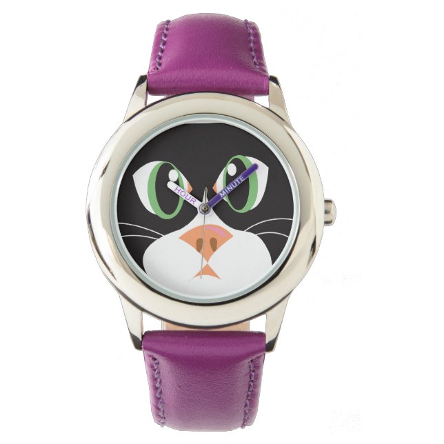 Rijpende katten & honden_Furry Faces_Cleo Horloge (Voorkant)