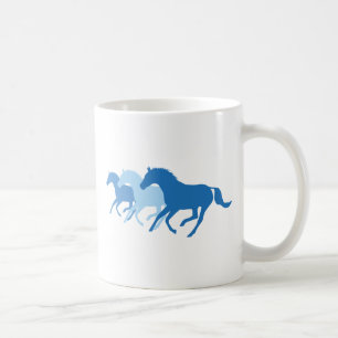 Rijppaarden (blauw) koffiemok