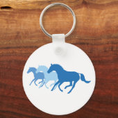 Rijppaarden (blauw) sleutelhanger (Voorkant)