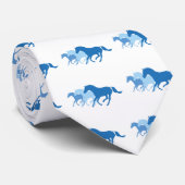 Rijppaarden (blauw) stropdas (Opgerold)