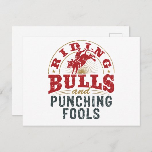 Rijpstieren en Punch Fools Briefkaart (Voorkant / Achterkant)