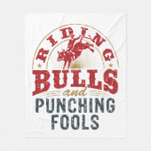 Rijpstieren en Punch Fools Fleece Deken (Voorkant)