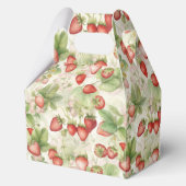 rijpveld, rode aardbeien bedankdoosjes (Voorkant)