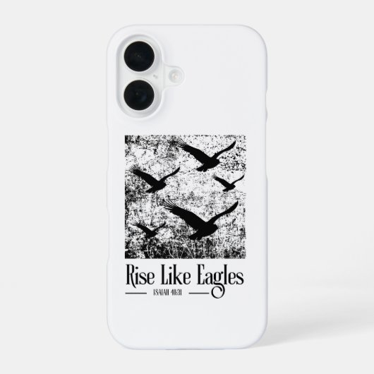 Rijs als Adelaars – Jesaja 40:31 iPhone 16 Hoesje (Achterkant)