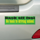 Rijschool Bumpersticker (Op auto)