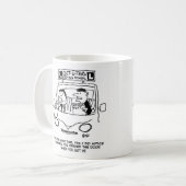 Rijschool. Ingang van de kandidaat-deur Koffiemok (Voorkant links)