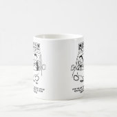 Rijschool. Ingang van de kandidaat-deur Koffiemok (Center)