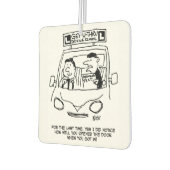 Rijschool. Ingang van de kandidaat-deur Luchtverfrisser (Links)