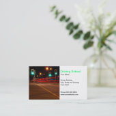 Rijschool Visitekaartje (Staand voorkant)