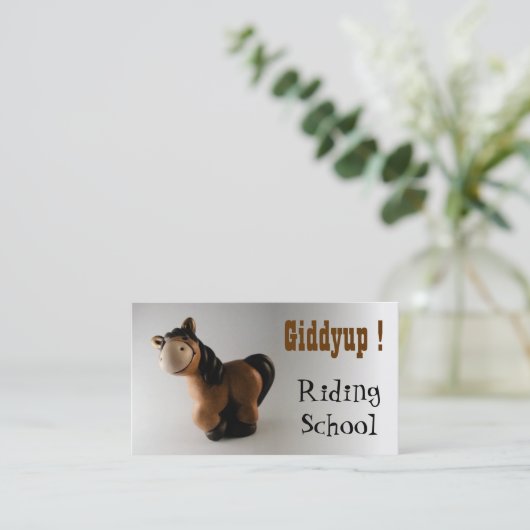 Rijschool Visitekaartje (Staand voorkant)