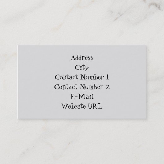 Rijschool Visitekaartje (Achterkant)