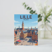 Rijsel Frankrijk Briefkaart (Staand voorkant)