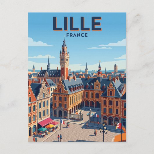 Rijsel Frankrijk Briefkaart (Voorkant)