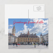 Rijsel Grand Place uitzicht briefkaart (Voorkant / Achterkant)