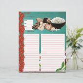 Rijst Bowl Recipe Insert (Staand voorkant)