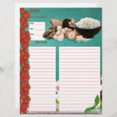 Rijst Bowl Recipe Insert (Voorkant / Achterkant)