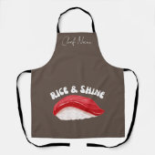 Rijst en glans, sushi kat schort (Voorkant)