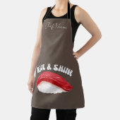 Rijst en glans, sushi kat schort (Insitu)