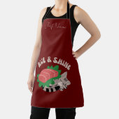 Rijst en glans, sushi kat schort (Insitu)