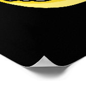 Rijst en schijn Funny Sushi Pun Dark BG Poster (Hoek)