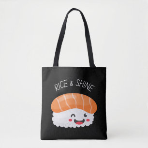 Rijst en Shine Kawaii Sushi canvas tas