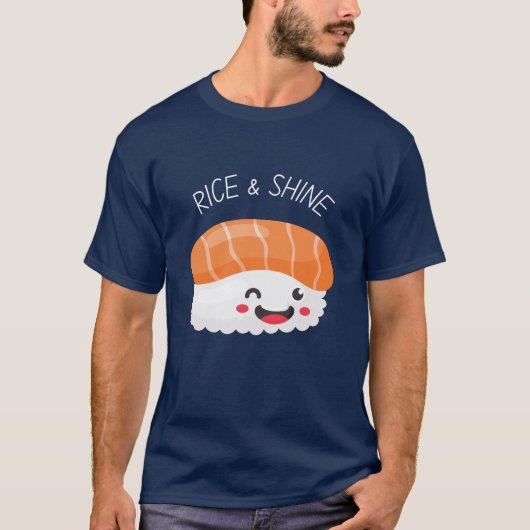 Rijst en Shine Kawaii Sushi T-Shirt (Voorkant)