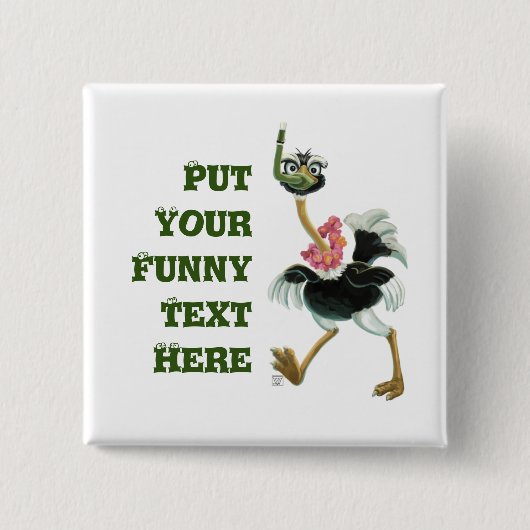 Rijst in de moeras vierkante button 5,1 cm (Voorkant)